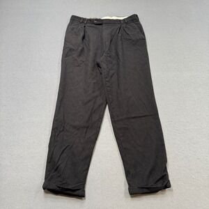 Riviera Design II Dress Pants Men's 38 Brown Pleated Straight Leg Relaxed Canada